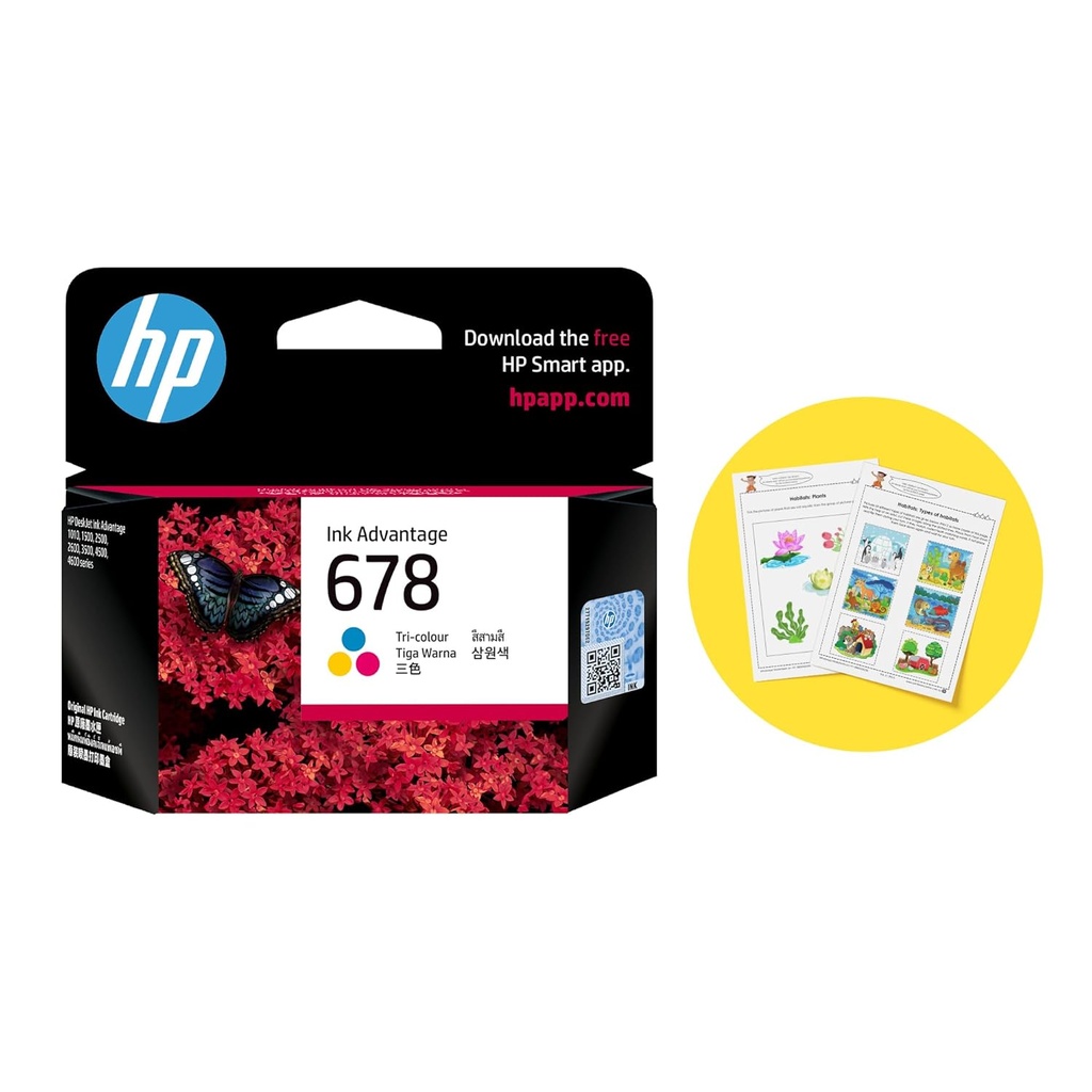 Hp Cartridge 678 Color ( CZ108AA ) 150* Pages